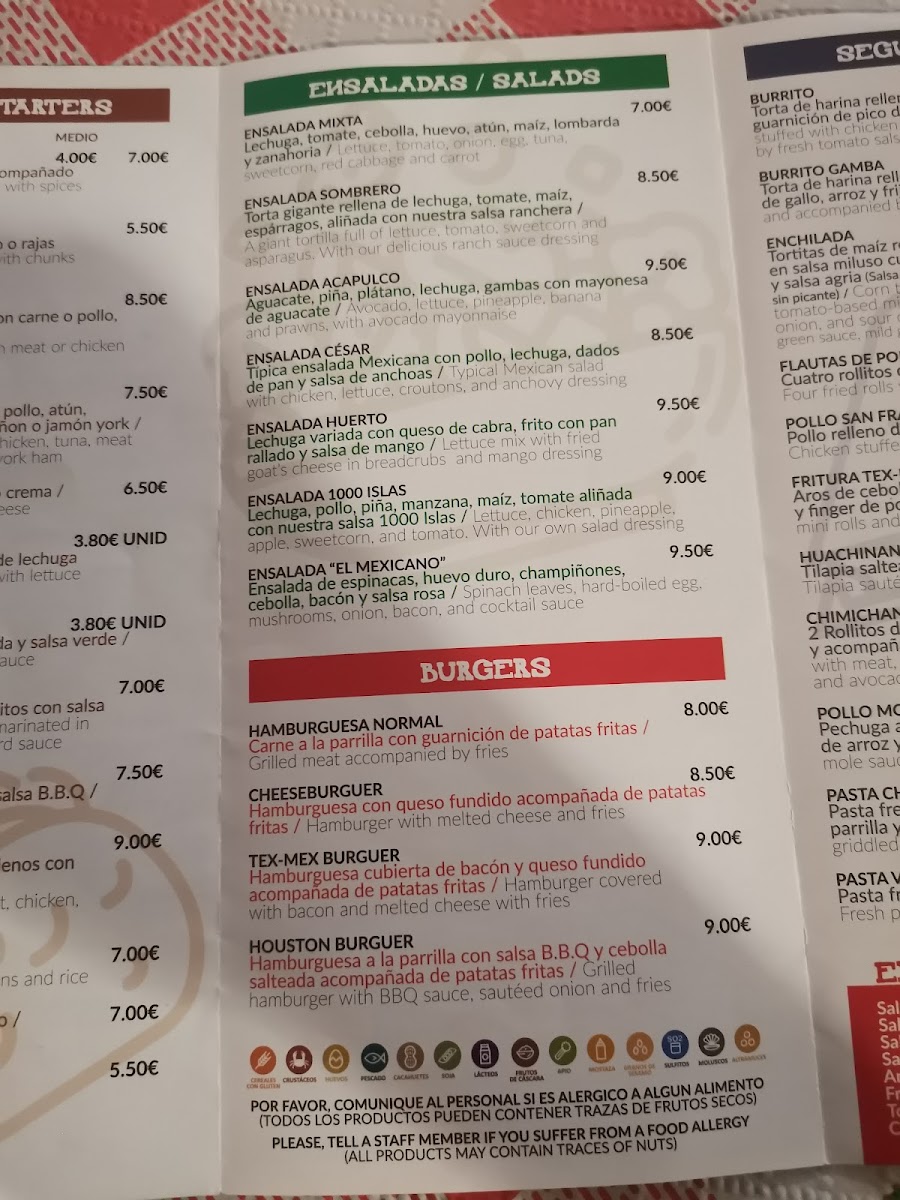 Menu Restaurante Mexicano Tex Mex-8
